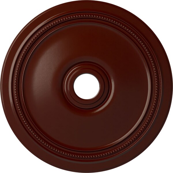 Ekena Millwork Diane Ceiling Medallion (Fits Canopies up to 6 1/4"), 24"OD x 3 5/8"ID x 1 1/4"P, Brushed Mahogany CM24DIBMF - main